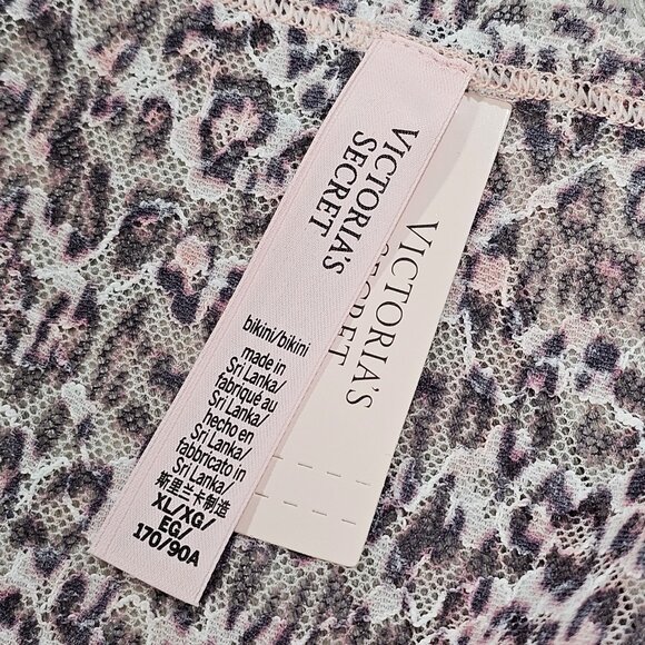 Victoria's Secret THE LACIE Leopard Print Lace Bikini Panty, Size XL - Picture 5 of 6